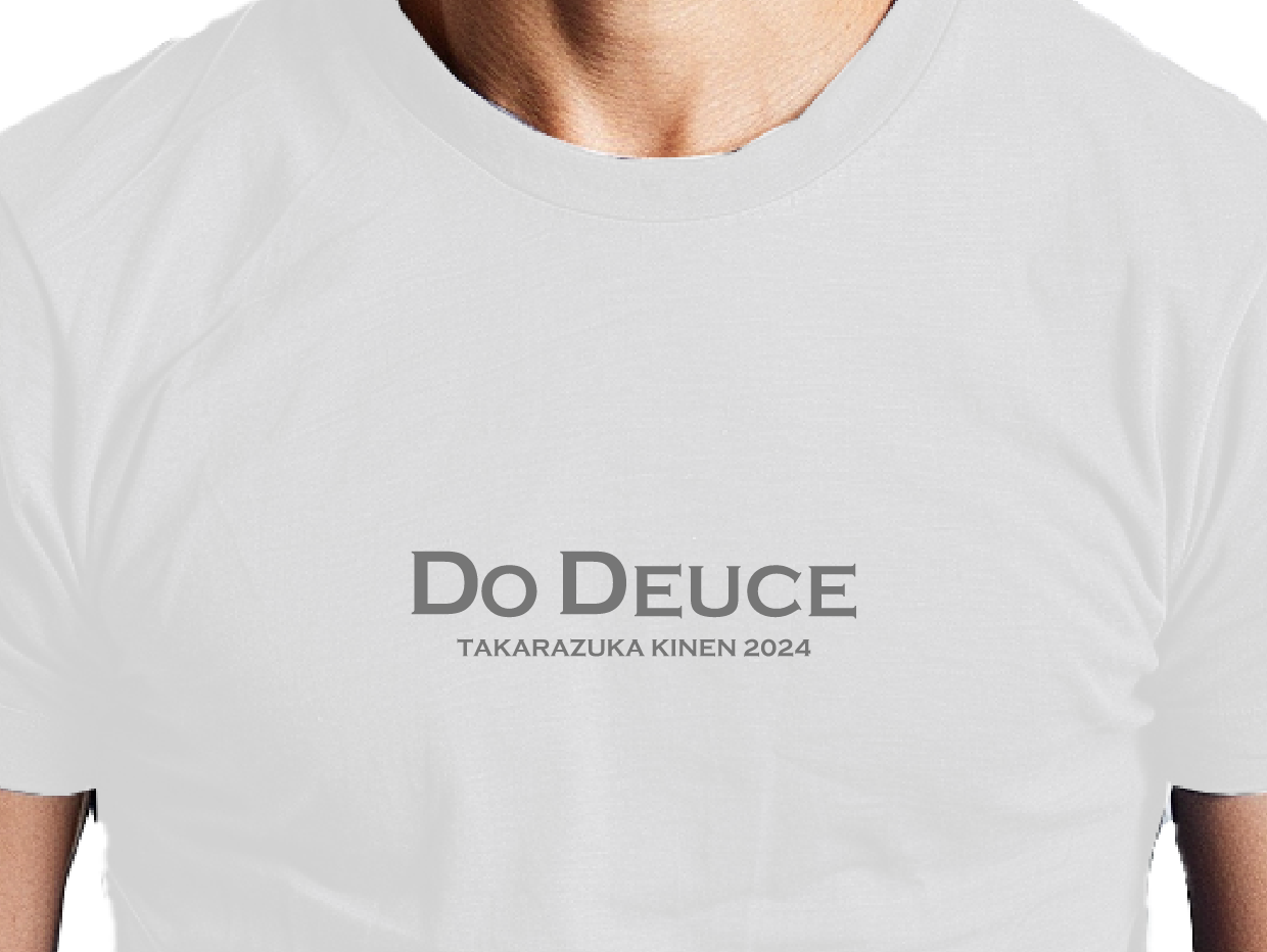 【ドウデュース】キーファーズ公式 Do Deuce-Tシャツ2024 "宝塚記念" Limited Version!  White/Gray