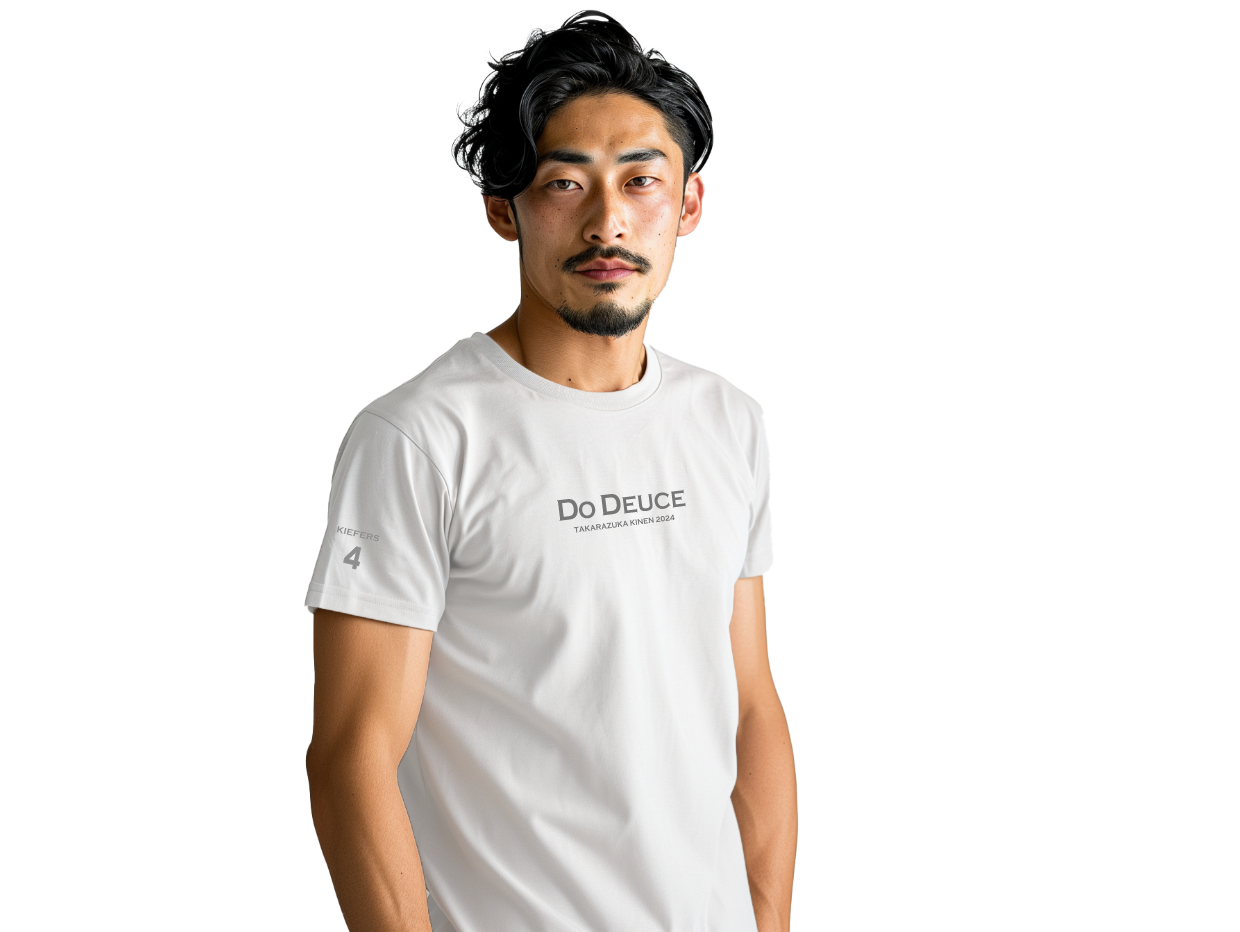 【ドウデュース】キーファーズ公式 Do Deuce-Tシャツ2024 "宝塚記念" Limited Version!  White/Gray