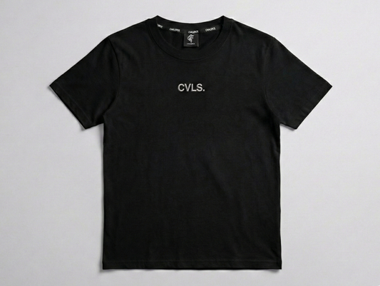 50%OFF【CAVALEIROS.】METAL ORIGINAL LOGO FIT T-SHIRT Black
