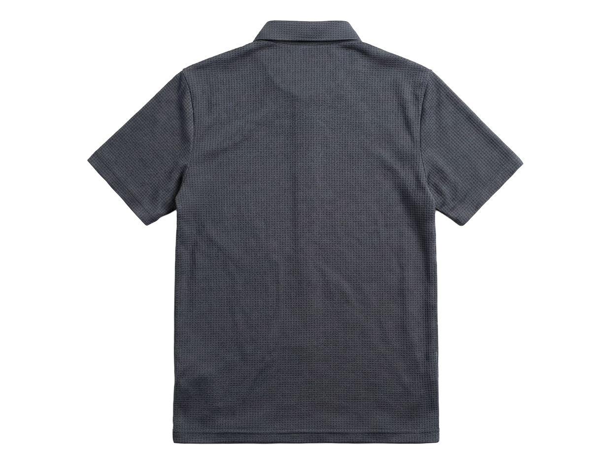 NEW【CAVALEIROS.】ドライタッチ・ジャカード シグネチャーポロ  NavyGray