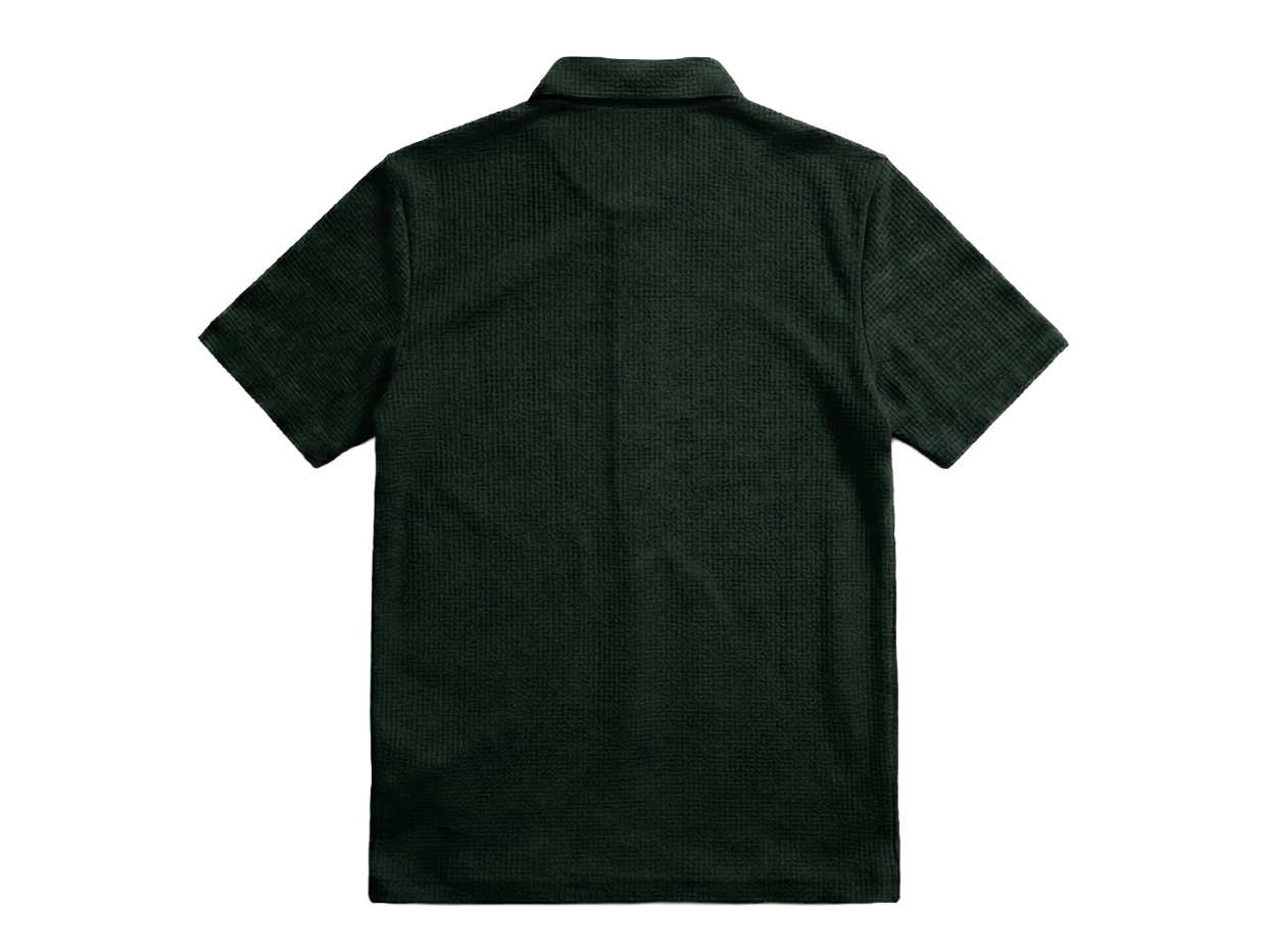 NEW【CAVALEIROS.】ドライタッチ・ジャカード スクリプトポロ Green