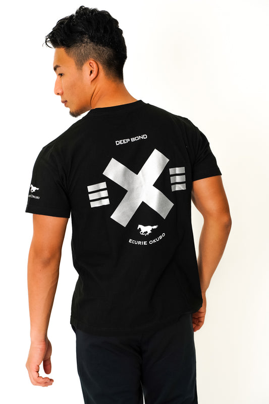 【DEEP BOND】ディープボンド公式 大久保龍志厩舎 Black T-Shirts  / SILVER Version