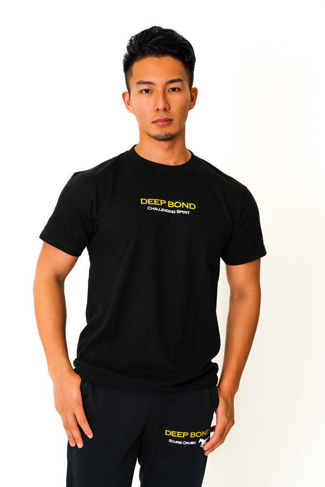 【DEEP BOND】ディープボンド公式 GRAND PRIX 漆黒バージョン Black T-Shirts  / GOLD Version