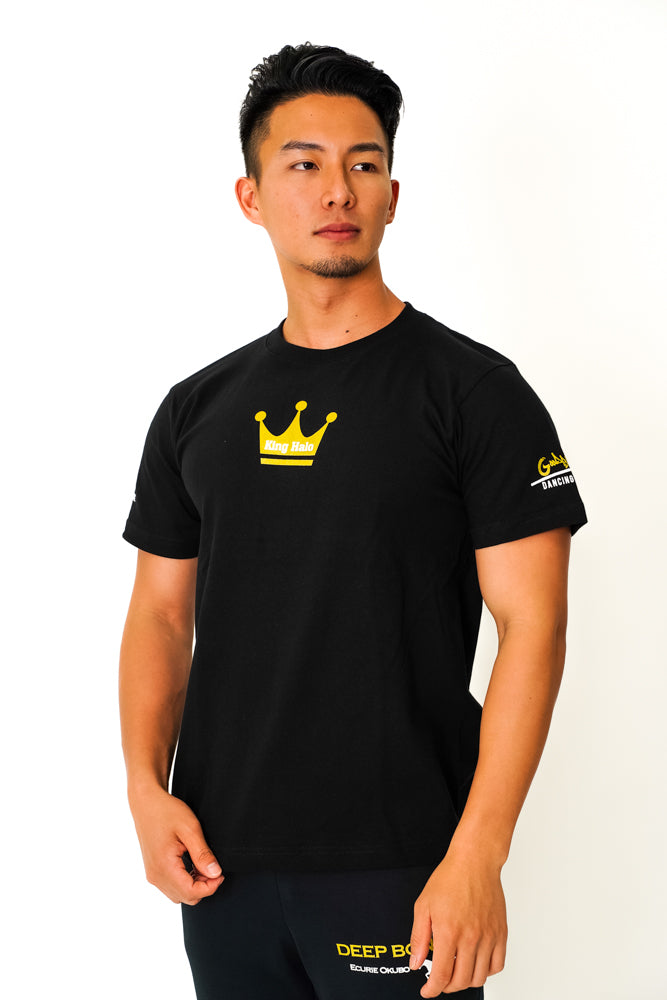 【キングヘイロー】King Halo 協和牧場 official Black T-Shirts 2023 Gold Version