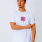 【DEEP BOND】ディープボンド公式 "絆" WHITE T-Shirts  / RED
