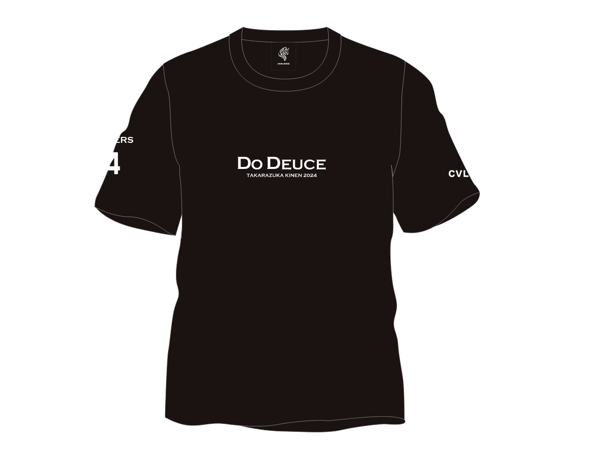 【ドウデュース】キーファーズ公式 Do Deuce-Tシャツ2024 "宝塚記念" Limited Version!  Black/White