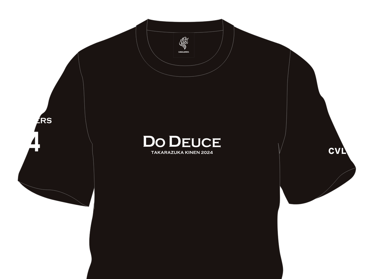 【ドウデュース】キーファーズ公式 Do Deuce-Tシャツ2024 "宝塚記念" Limited Version!  Black/White