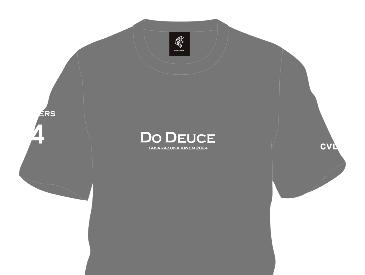 【ドウデュース】キーファーズ公式 Do Deuce-Tシャツ2024 "宝塚記念" Limited Version!  Gray/White