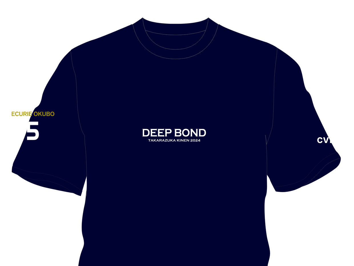 【ディープボンド】 DEEP BOND 公式 大久保厩舎 宝塚記念2024 バージョン Navy/Gold