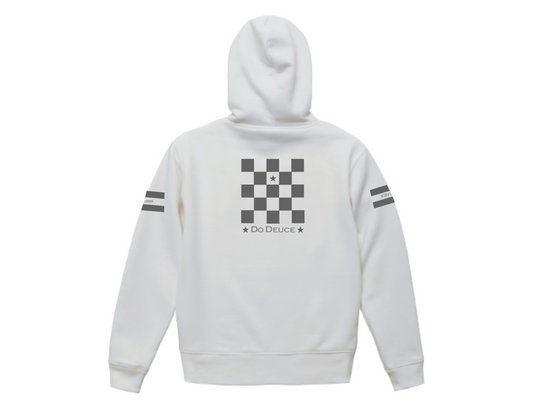 【DO DEUCE】KIFFERS official DO DEUCE Jockey's hoodie 2024  White/Silver