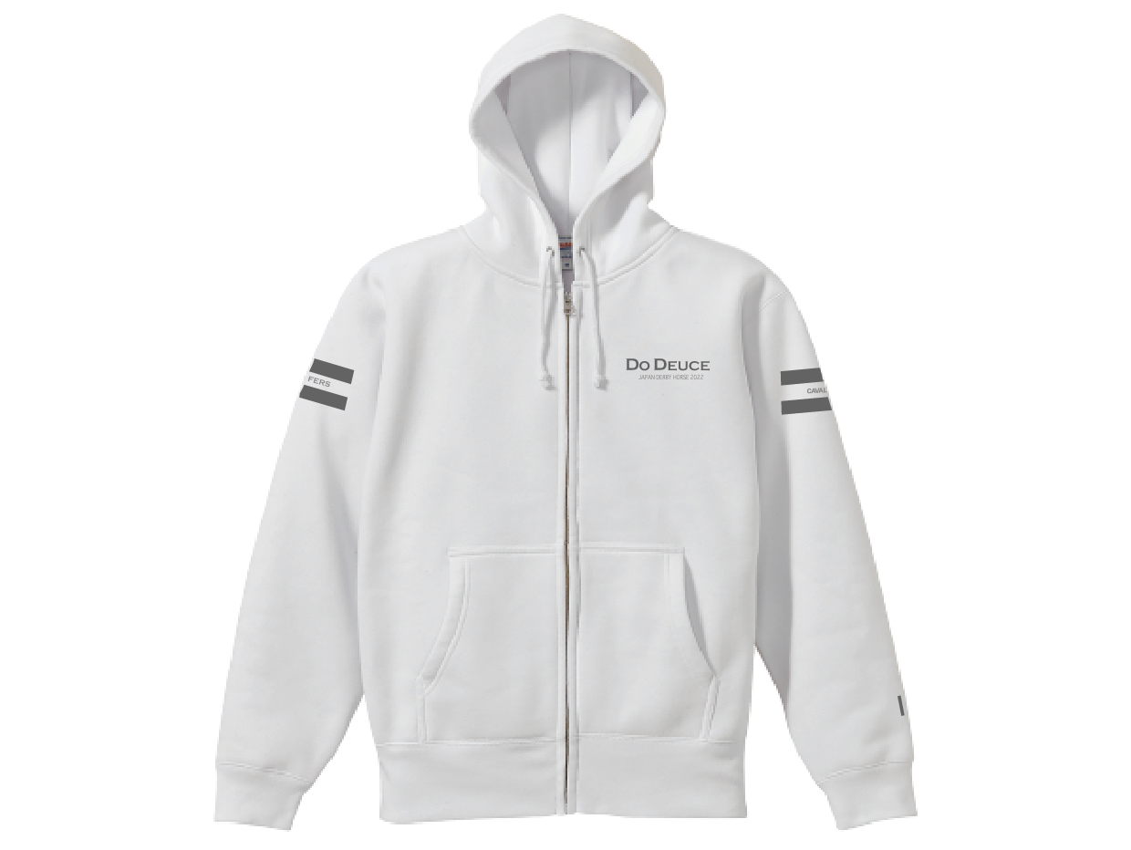 【DO DEUCE】KIFFERS official DO DEUCE Jockey's hoodie 2024  White/Silver