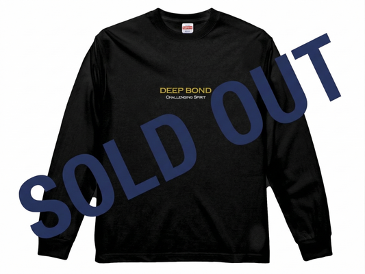 【ディープボンド】ロング Tシャツ 有馬記念  大久保厩舎バージョンゴールド＆黒（DEEP BOND GRAND PRIX LONG T (Black/Gold)