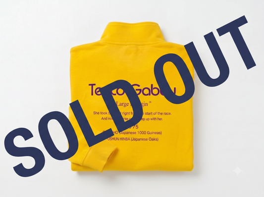 【テスコガビー】長嶋氏公式 二冠馬の”テスコガビー” Tesco Gabby Dry ZIP Jockey Jacket Yellow / PURPLE