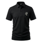 NEW【CAVALEIROS.】ドライタッチ・ジャカード シグネチャーポロ Black