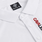 NEW【CAVALEIROS.】バーティカルロゴ シルキータッチポロ White