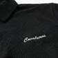 NEW【CAVALEIROS.】ドライタッチ・ジャカード スクリプトポロ Black