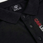 NEW【CAVALEIROS.】バーティカルロゴ シルキータッチポロ Black