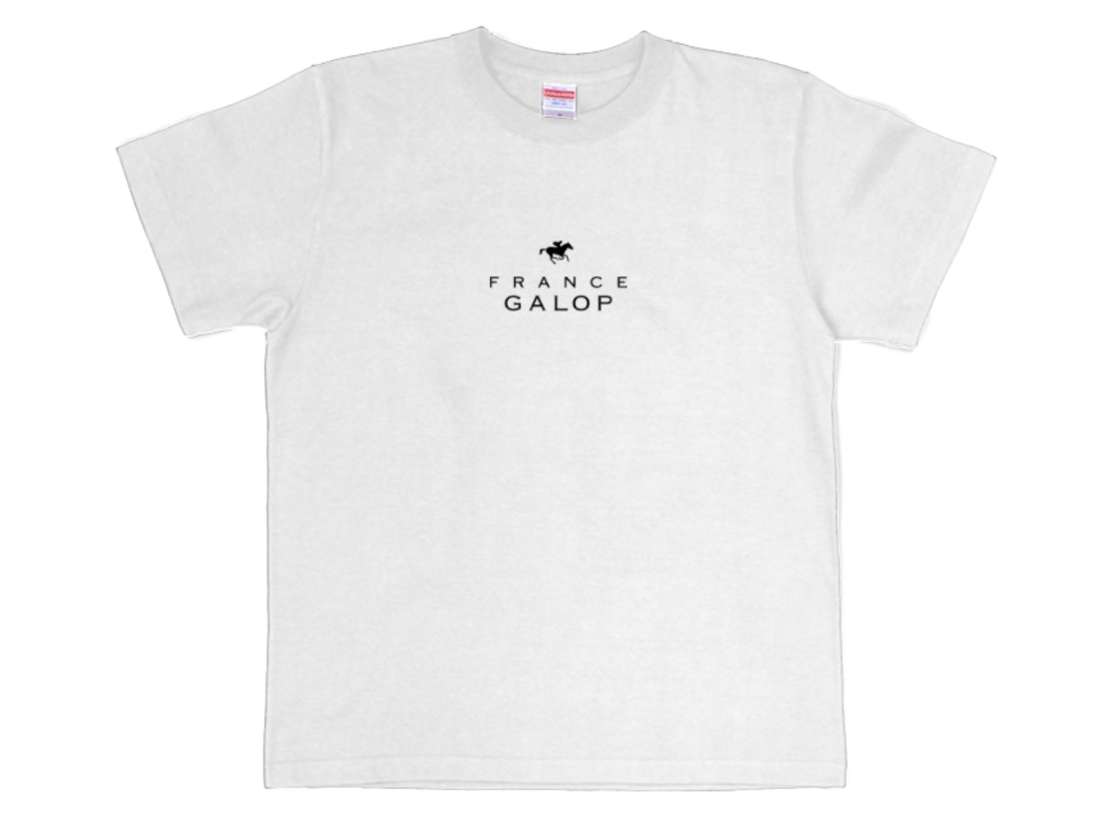 【France Galop】フランスギャロ 公式 Tシャツ (France Galop T-Shirts White)