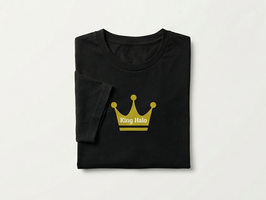 【キングヘイロー】King Halo 協和牧場 official Black T-Shirts 2023 Gold Version
