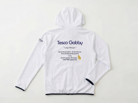 【テスコガビー】長嶋氏公式 二冠馬のテスコガビー！Tesco Gabby PULL OVER  HOODIE  2023　WHITE / PURPLE