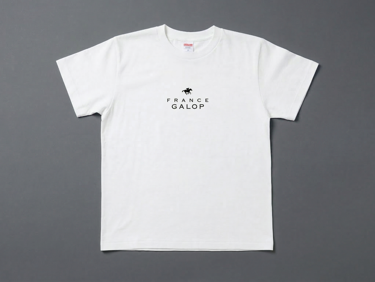 【France Galop】フランスギャロ 公式 Tシャツ (France Galop T-Shirts White)