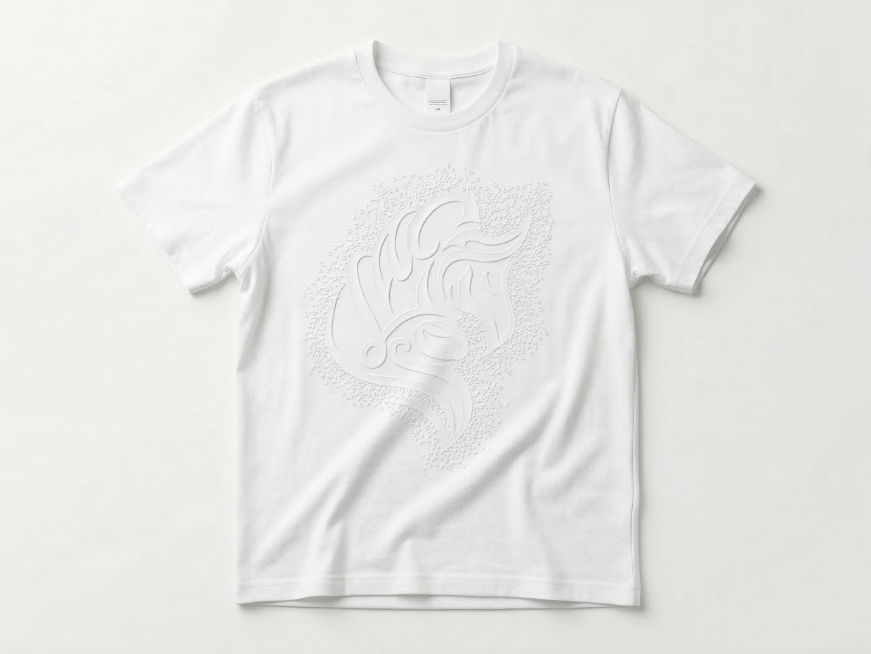 【CAVALEIROS.】エリート3Dエンブレム Tシャツ White