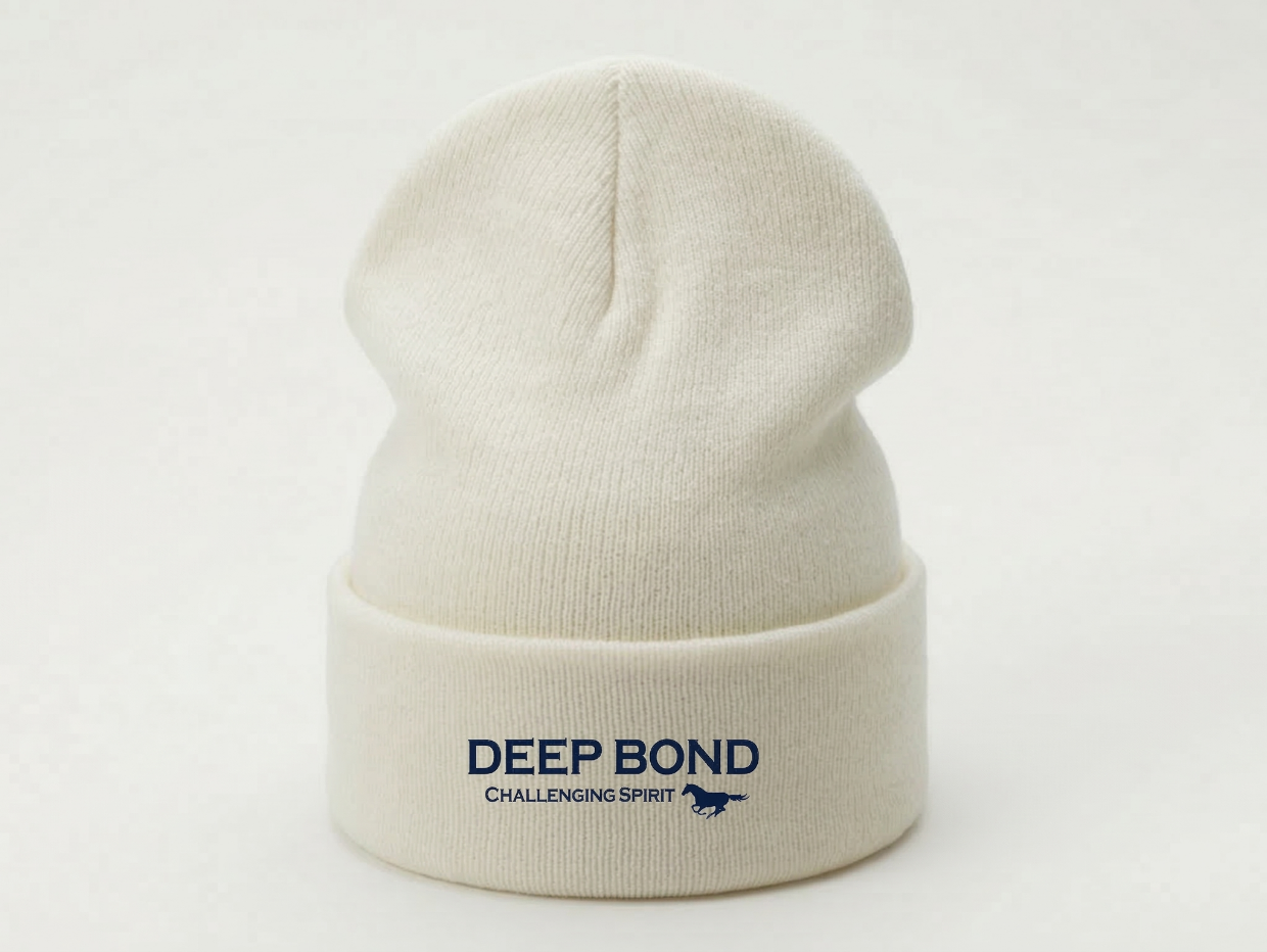 【ディープボンド】公式 ニットキャップ Team DEEP BOND official beanie White