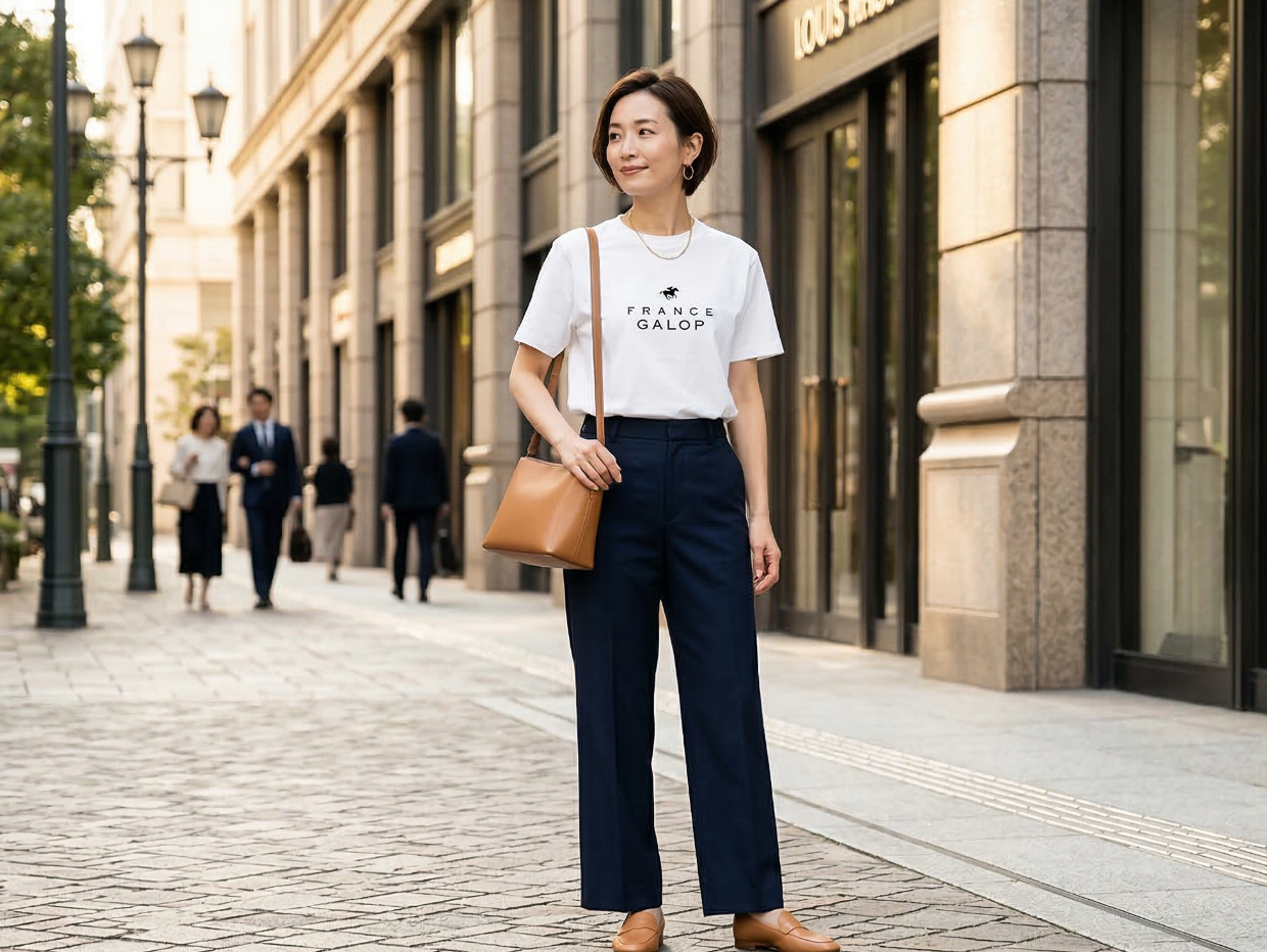 【France Galop】フランスギャロ 公式 Tシャツ (France Galop T-Shirts White)
