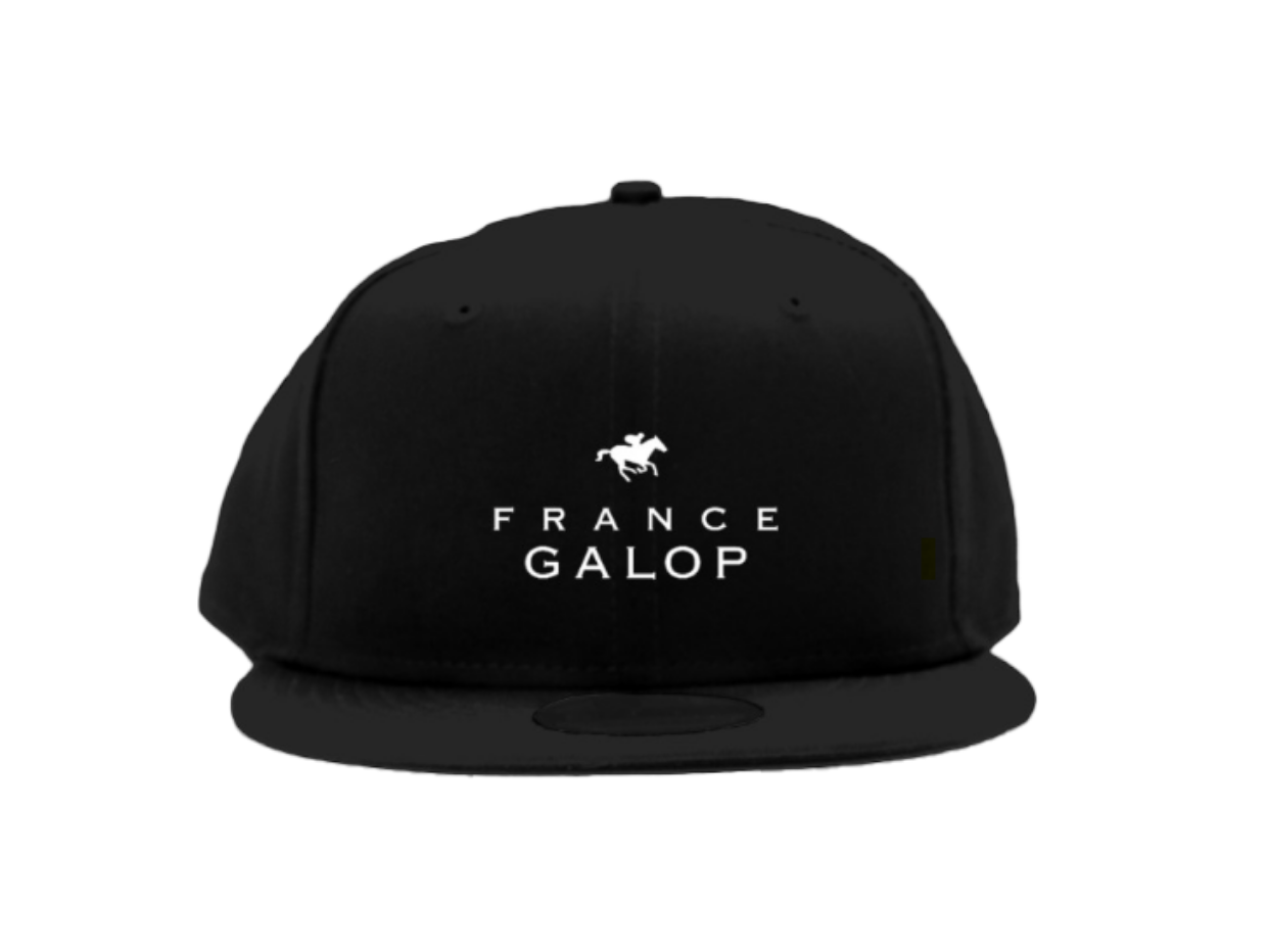 【France Galop】 フランスギャロ公式 NEWERA CAP 黒（NEWERA 9FIFTY FLAT BILL SNAP BACK CAP Black）