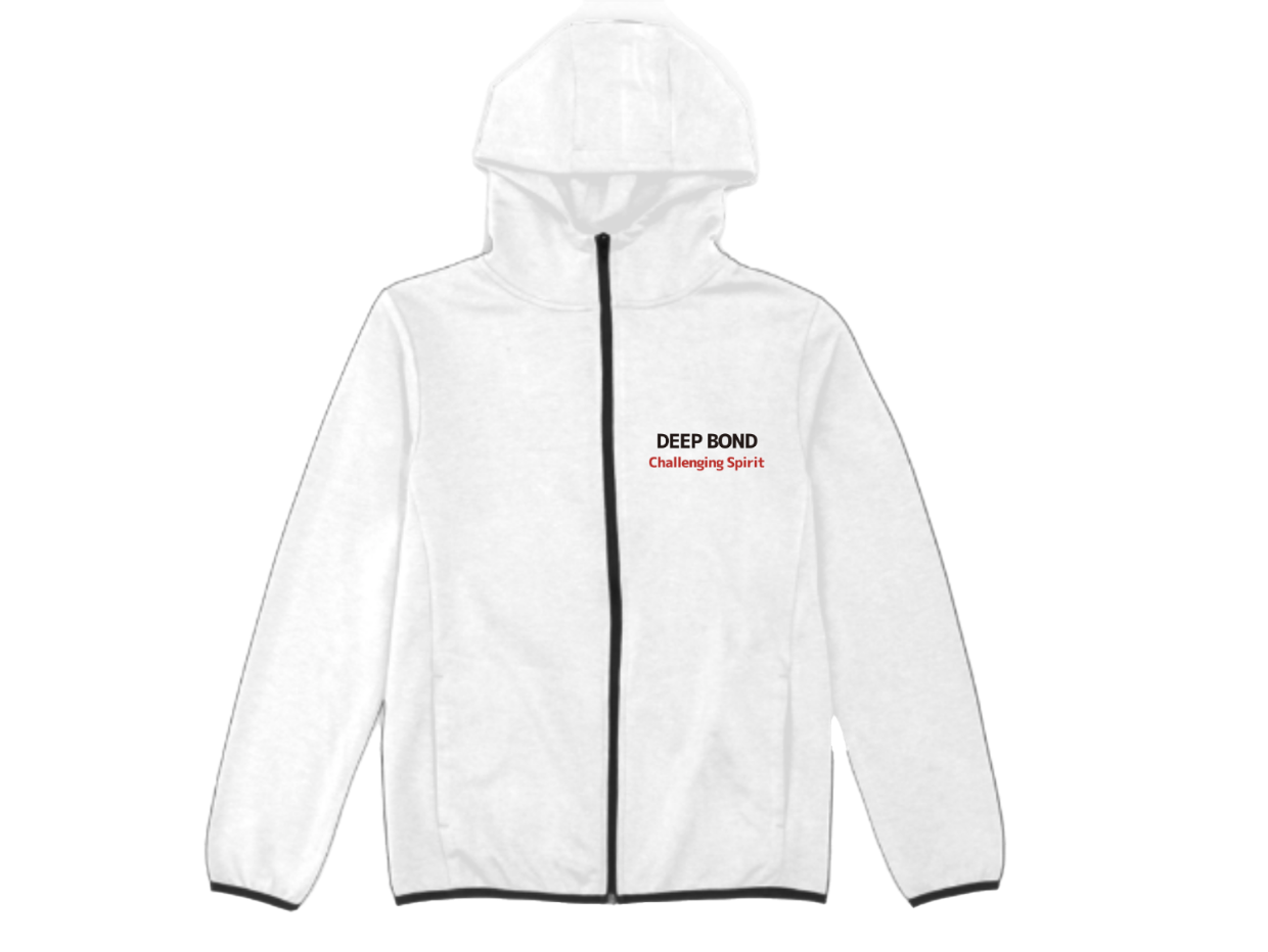 【ディープボンド】公式 DEEP BOND Jockey's hoodie (ジョッキーパーカー）（White）