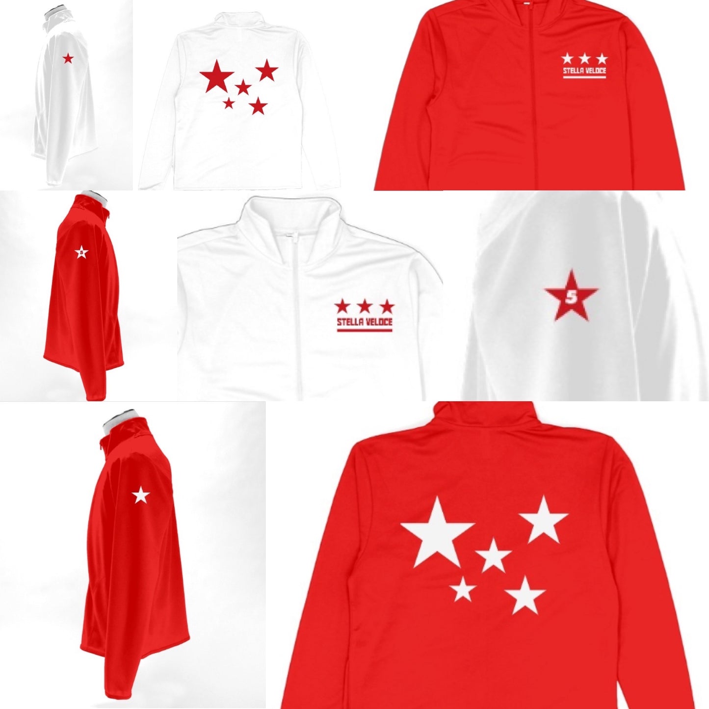 【ステラヴェローチェ】Stella Veloce 公式 ジョッキージャケット  Dry Zip Jockey Jacket （RED)