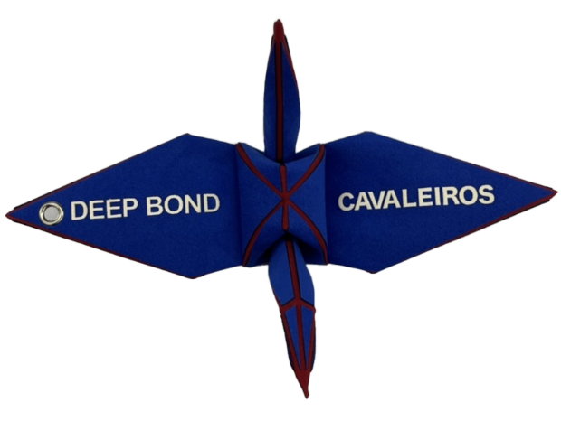 【L'hippodrome de Paris Longchamp Limited】Deep Bond + CAVALEIROS - Official Prayer for Victory - Paper Crane (Blue)