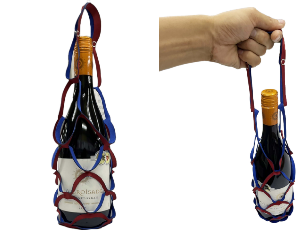 【凱旋門賞記念】ディープボンド  コラボ ワイン用 Bottle holder (Blue)