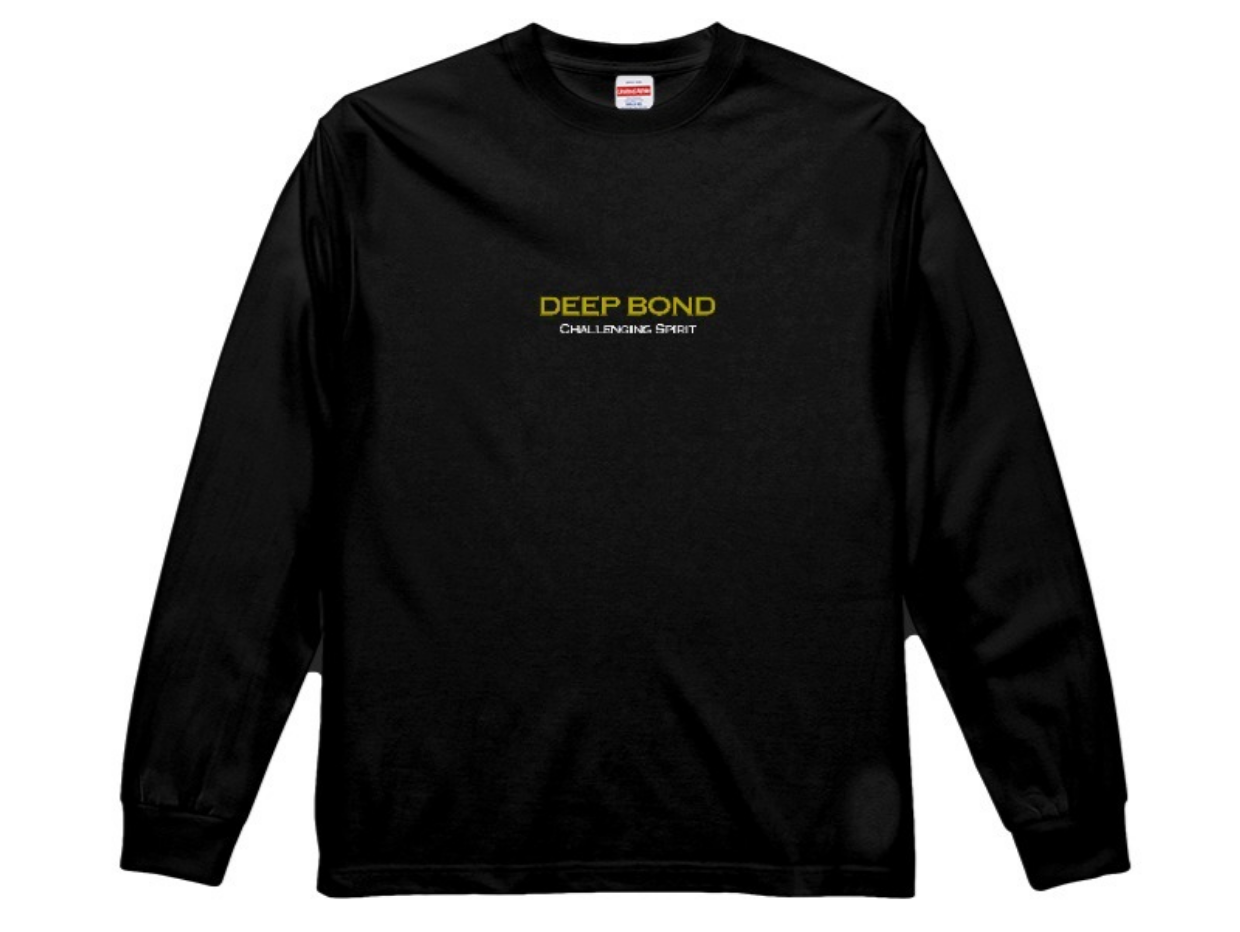 【ディープボンド】ロング Tシャツ ゴールド＆黒（DEEP BOND GRAND PRIX LONG T (Black/Gold)
