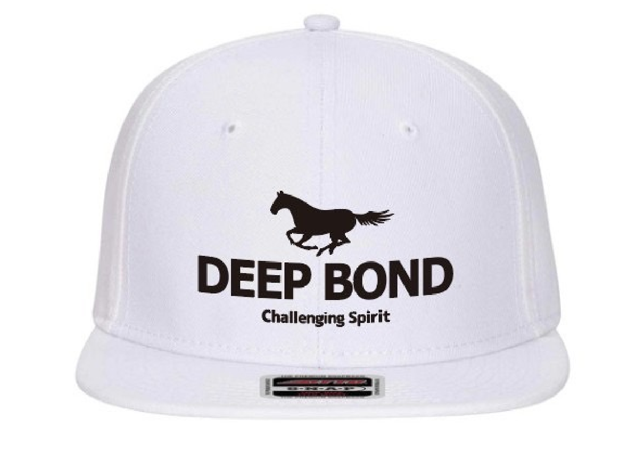 【ディープボンド】DEEPBOND Challenging Spirit Version 2022公式 3D刺繍加工CAP（White）