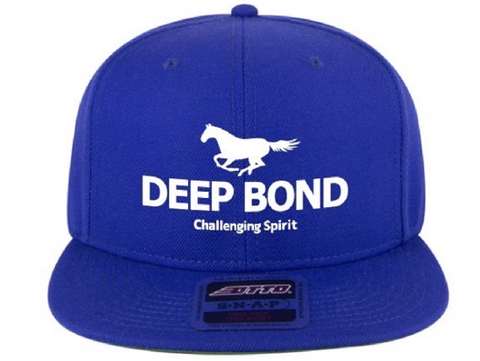 【ディープボンド】DEEPBOND Challenging Spirit Version 2022公式 3D刺繍加工CAP（Royal Blue）