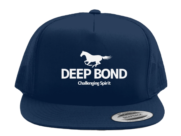 【ディープボンド】DEEP BOND 公式 ”Challenging Spirit Version メッシュCAP（Navy）