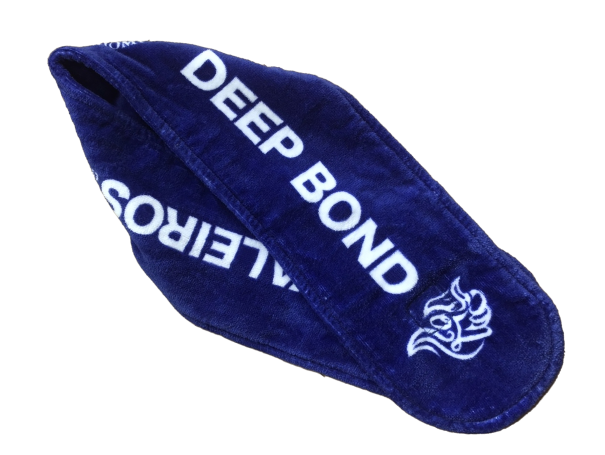 【ディープボンド】DEEP BOND  IMABARI（今治）タオル製 ディープボンドマフラータオル ロンシャン競馬場発売バージョン. マグネットマフラータオル（Blue）