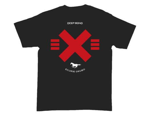 【ディープボンド】New DEEP BOND Official T-Shirts NorthHills Color Version Black / Red
